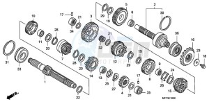 CB1300SA9 SI / ABS BCT MME TWO - (SI / ABS BCT MME TWO) drawing TRANSMISSION