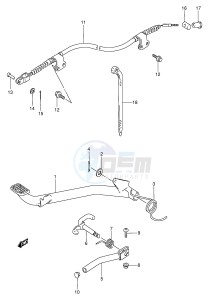 LT80 (P3-P28) drawing BRAKE PEDAL