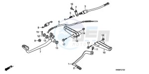 TRX250XA Europe Direct - (ED) drawing PEDAL/STEP