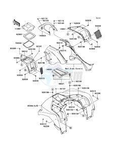 KVF750_4X4_EPS KVF750GCF EU GB drawing Front Fender(s)