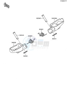 KD 80 N [KD80] (N1-N3) [KD80] drawing FOOTRESTS