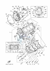 YXZ1000ETS YXZ10YESKS (B5H3) drawing CRANKCASE