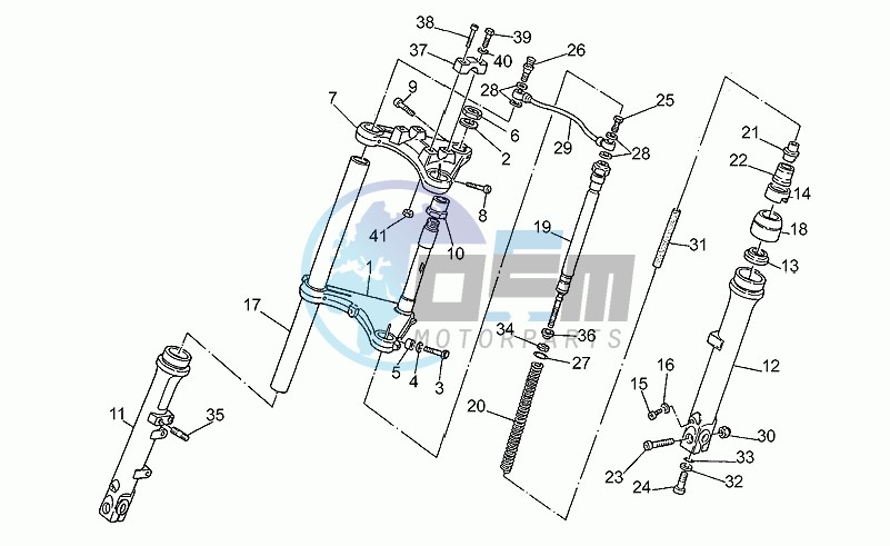 Front fork 38mm