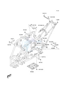 KSF 400 A [FX400] (A6F) A6F drawing FRAME