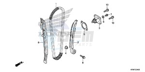 CRF250RE CRF250R Europe Direct - (ED) drawing CAM CHAIN/TENSIONER