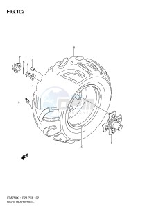 LT-A750X (P28-P33) drawing RIGHT REAR WHEEL (LT-A750XZL1 P33)