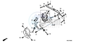 CBR600RAA Korea - (KO / ABS) drawing FRONT POWER UNIT (CBR600RA)