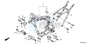 CRF150RBE CRF150RB Europe Direct - (ED) drawing FRAME BODY