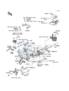 VERSYS KLE650CEF XX (EU ME A(FRICA) drawing Frame Fittings