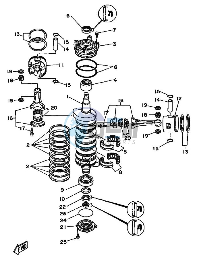 CRANKSHAFT--PISTON