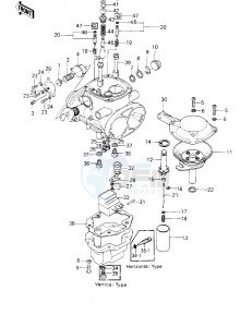 KZ 1300 B [B2] drawing CARBURETOR PARTS