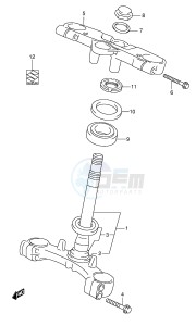 GSX600F (E2) Katana drawing STEERING STEM