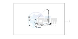 CBR600RR9 France - (F / CMF MME SPC) drawing FENDER RR