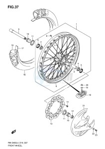 RM-Z450 EU drawing FRONT WHEEL