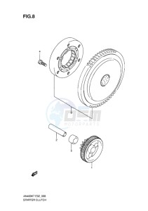 AN400 BURGMAN EU-UK drawing STARTER CLUTCH