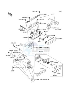 1400GTR ZG1400A9F FR GB XX (EU ME A(FRICA) drawing Taillight(s)