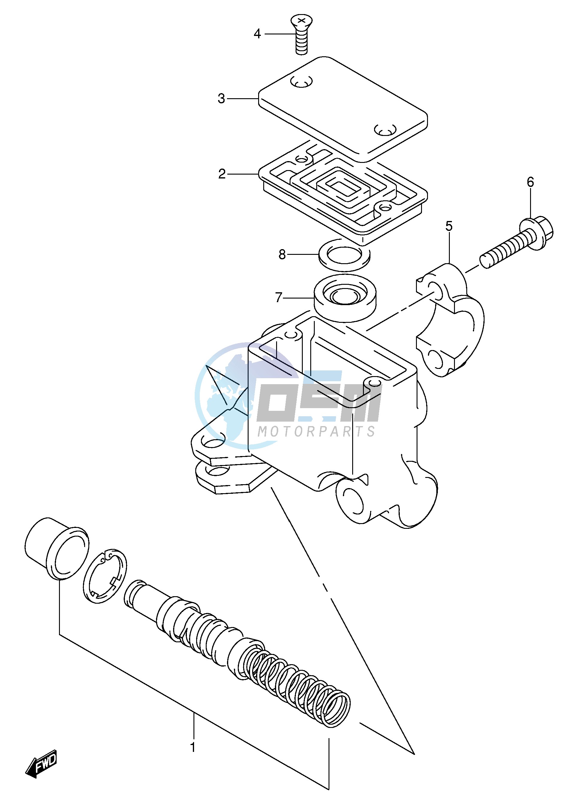 FRONT MASTER CYLINDER