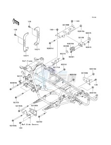 KVF 360 A [PRAIRIE 360 4X4] (A6F-A9F) A9F drawing ENGINE MOUNT