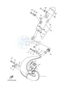 YZ250 (1SSM 1SSN 1SSP 1SSR 1SSR) drawing EXHAUST