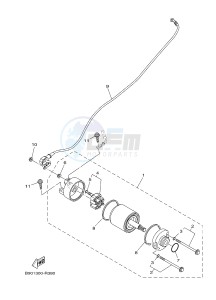 MTM850 MTM-850 XSR900 (B90L) drawing STARTING MOTOR