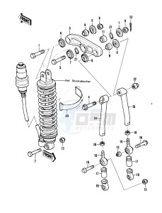 KX 250 A [KX250] (A6-A7) [KX250] drawing REAR SUSPENSION -- KX250-A7- -