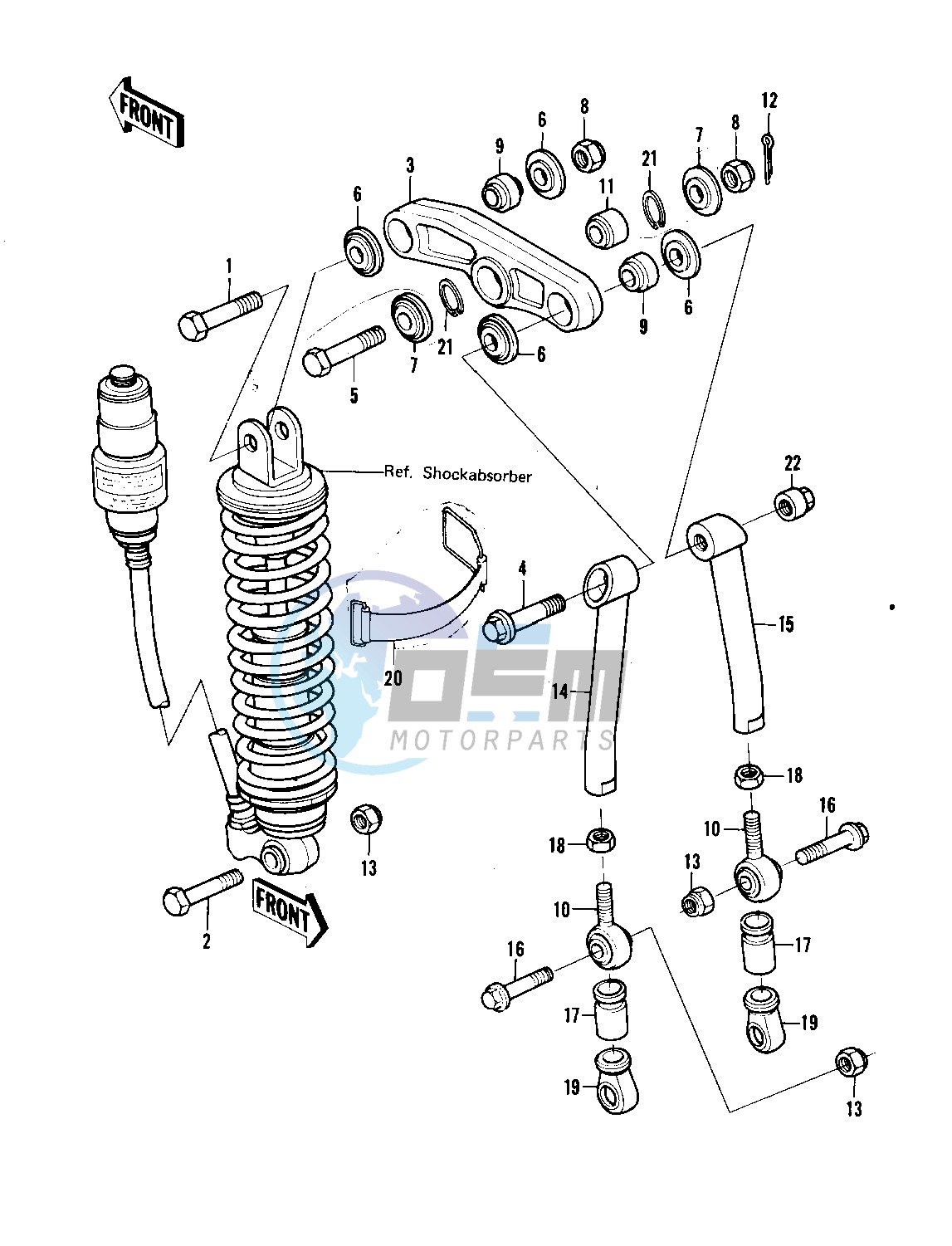 REAR SUSPENSION -- KX250-A7- -