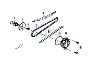 JET 4 50cc drawing CYLINDER HEAD COVER / CAMSHAFT CHAIN