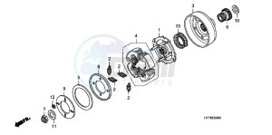 TRX420FPAC TRX420 ED drawing STARTING CLUTCH