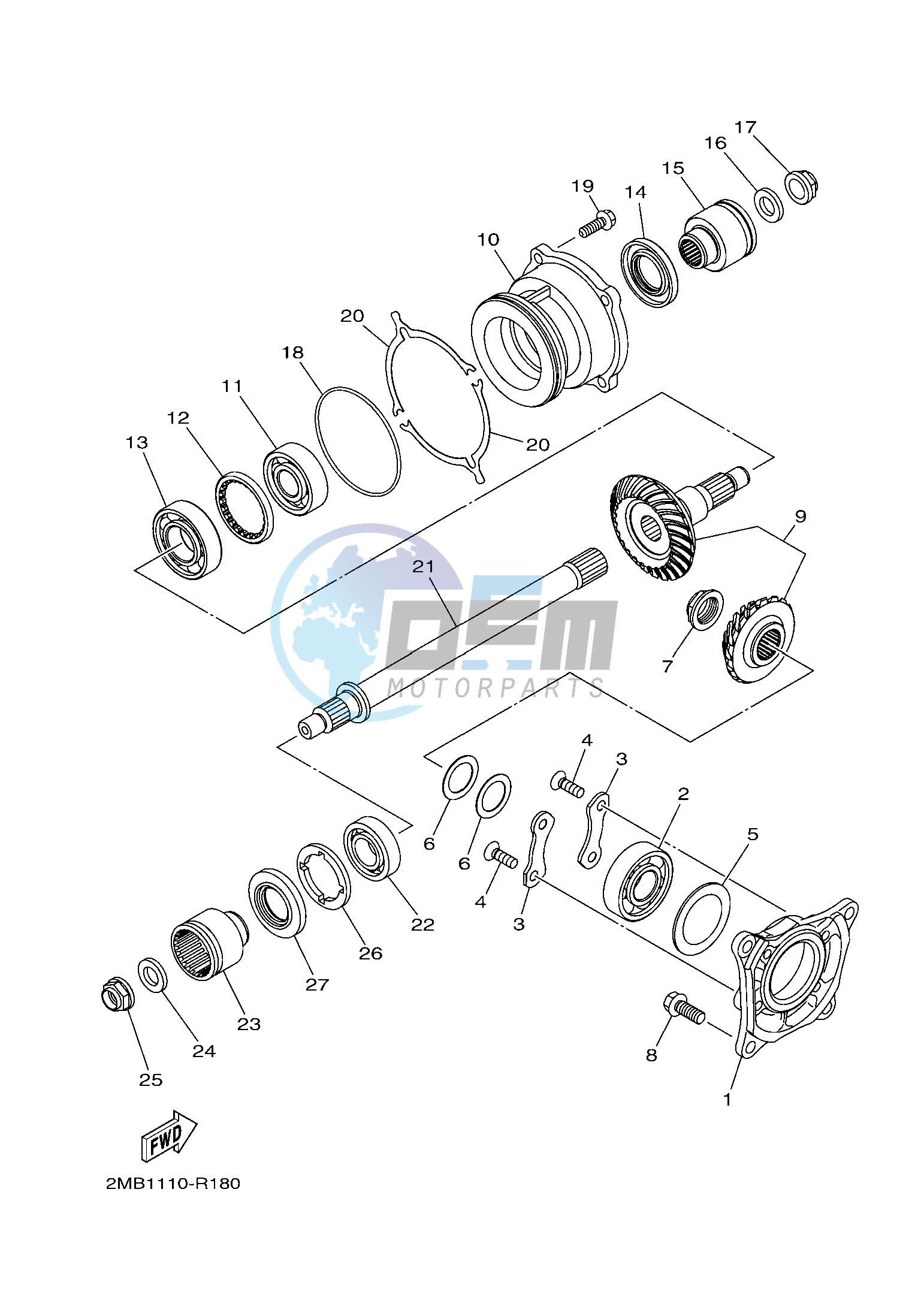 MIDDLE DRIVE GEAR