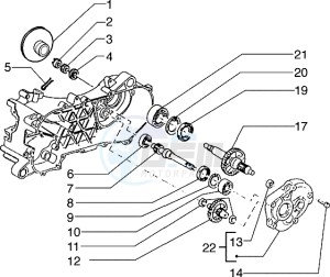 Typhoon 50 X drawing Rear wheel shaft