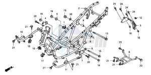 FJS400D SILVER WING drawing FRAME BODY