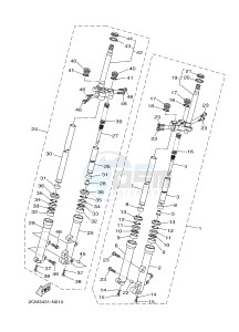 MWS125-A TRICITY 125 (BR71 BR74) drawing FRONT FORK