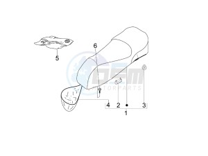 Granturismo 200 L USA drawing Saddle - Tool roll