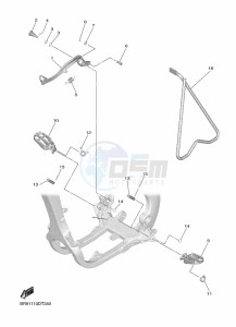 YZ450F (B2WD) drawing STAND & FOOTREST