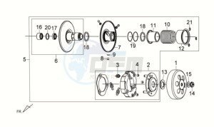 FIDDLE II 125S drawing CLUTCH