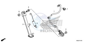 CB500FE CB500F UK - (E) drawing STAND