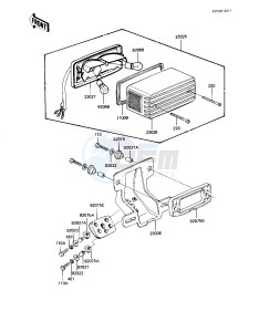 KZ 1100 D [SPECTRE] (D1-D2) [SPECTRE] drawing TAILLIGHT