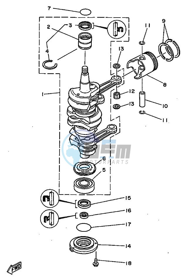 CRANKSHAFT--PISTON