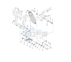 WR X 125 drawing REAR SUSPENSION