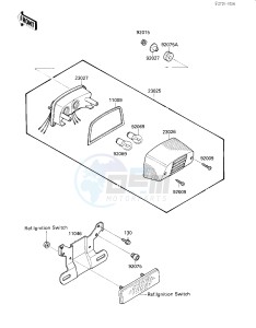 VN 1500 B [VULCAN 88 SE] (B1-B3) [VULCAN 88 SE] drawing TAILLIGHT-- S- -