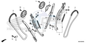 VFR1200X Europe Direct - (ED) drawing CAM CHAIN/TENSIONER