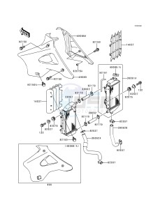 KX 250 K [KX250] (K5) [KX250] drawing RADIATOR