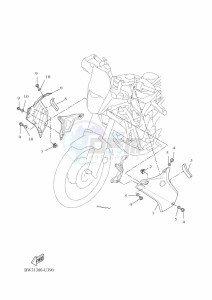 XTZ690 TENERE 700 (BNW1) drawing COWLING 2