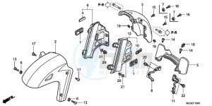 GL18009 NZ / AB NAV - (NZ / AB NAV) drawing FRONT FENDER