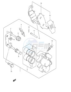 GSF600 (E2) Bandit drawing FRONT CALIPER