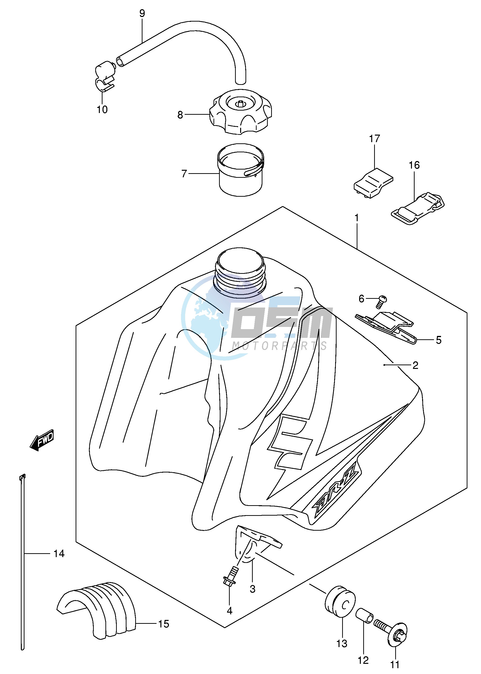 FUEL TANK (MODEL K5)