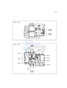 VERSYS_650 KLE650EFF XX (EU ME A(FRICA) drawing Crankcase Bolt Pattern