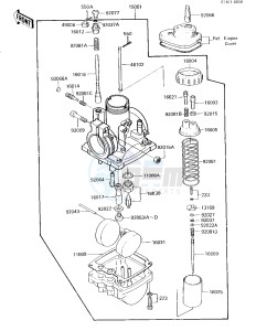 KE 100 B [KE100] (B1-B5) [KE100] drawing CARBURETOR -- KE100-B5, US- -