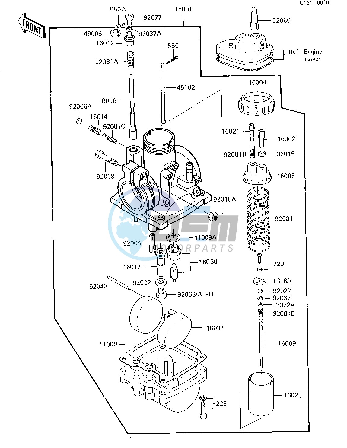 CARBURETOR -- KE100-B5, US- -