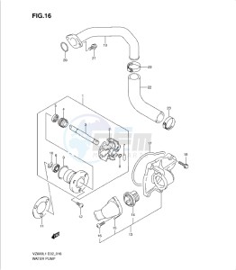 VZ800L1 drawing WATER PUMP